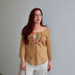 Miu Miu Rare Suede Embroidered Top