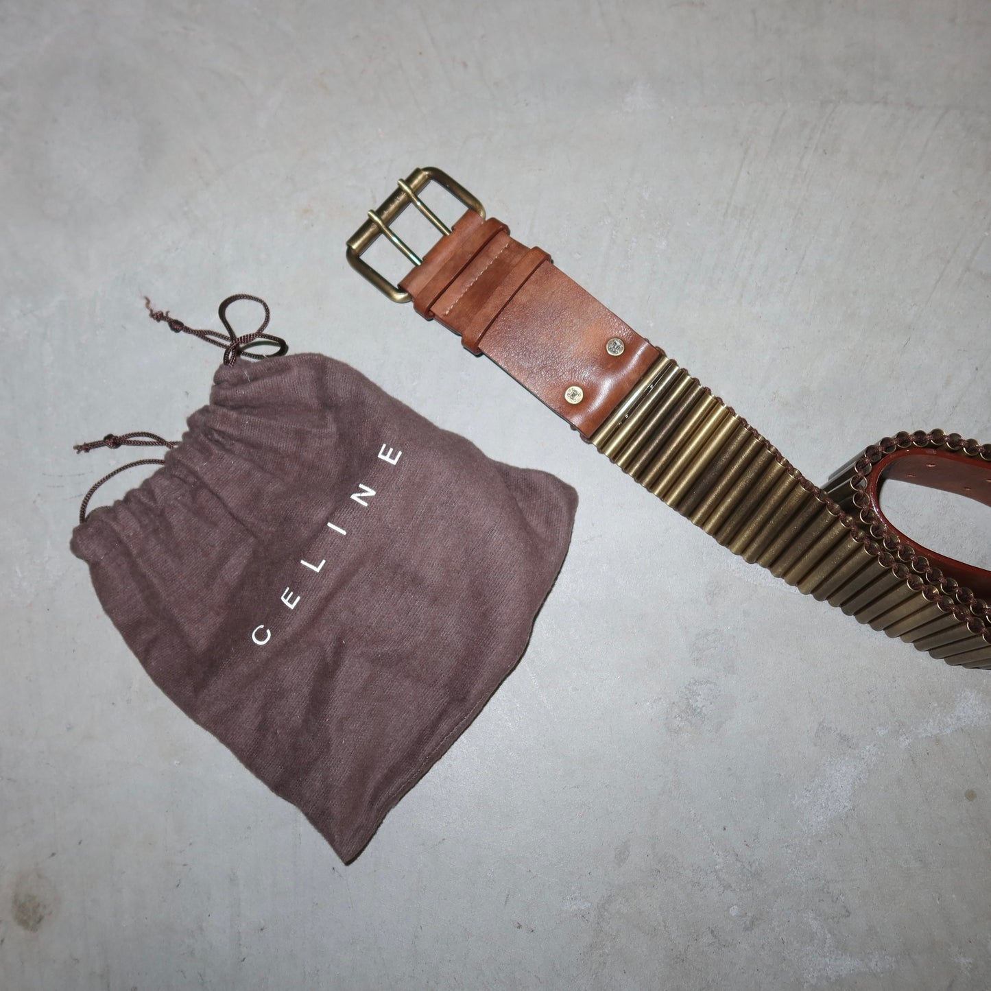 Celine SS2001 Bullet Casing Belt