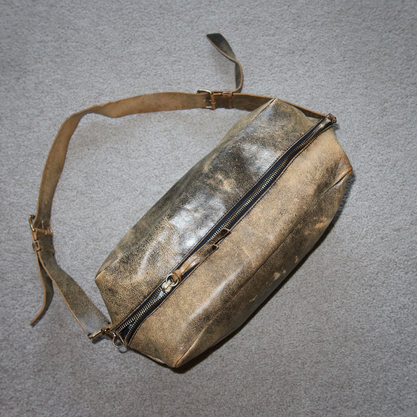 Miu Miu Distressed Leather Camera Bag