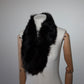 Vintage Skinny Black Real Fur Collar