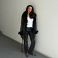 Vintage Fur Lined Leather Coat