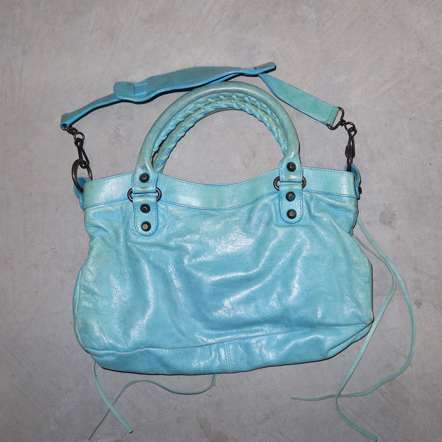 Balenciaga Aqua Blue 'The First' Bag