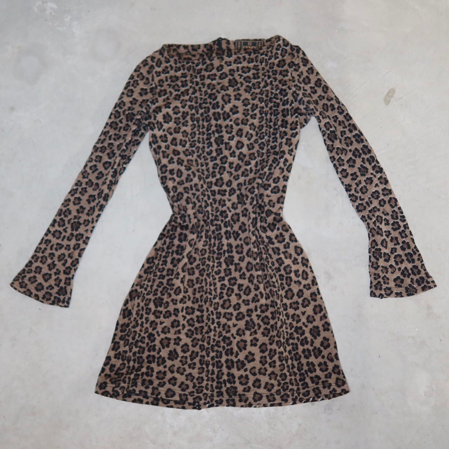Fendi Leopard Print Mini Dress