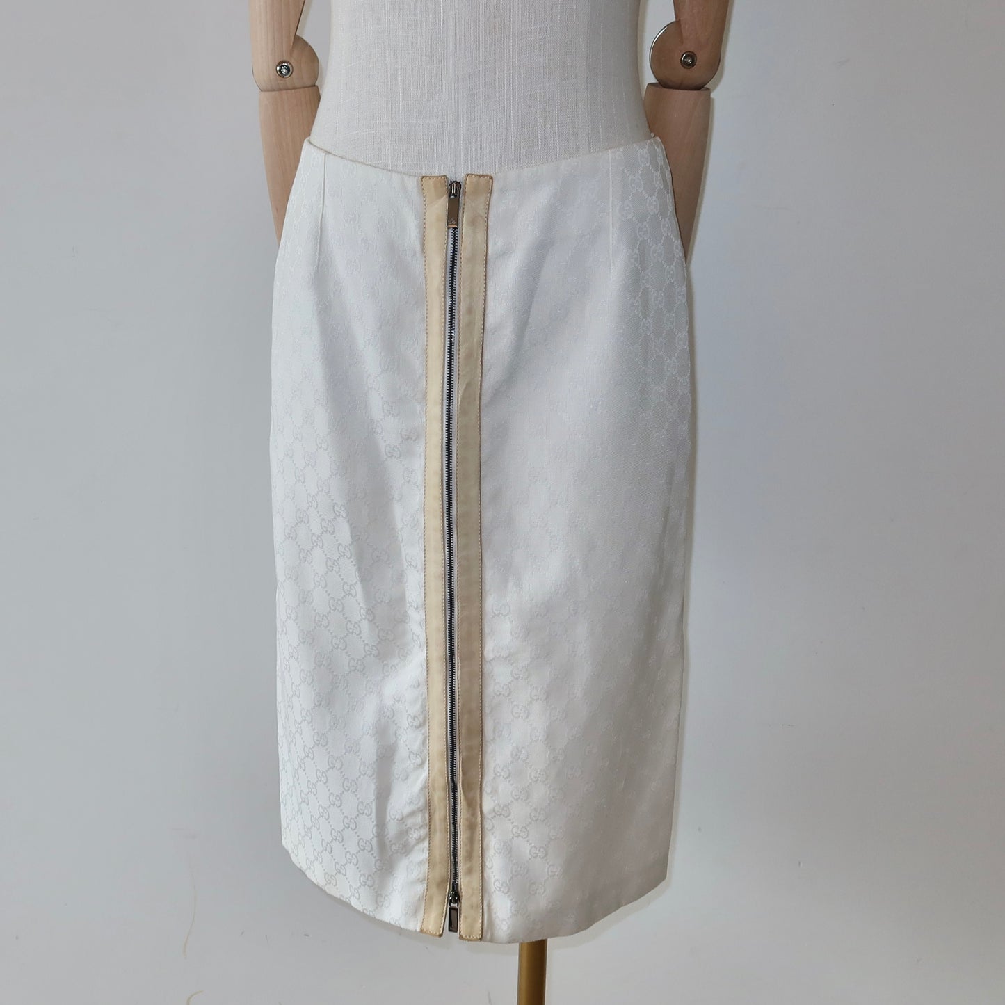 Gucci SS2000 Monogram Pencil Skirt