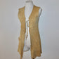 D&G Suede Tie Front Top