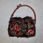 Valentino Embroidered Fur Bag