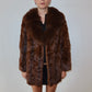 Vintage Brown Fur Coat