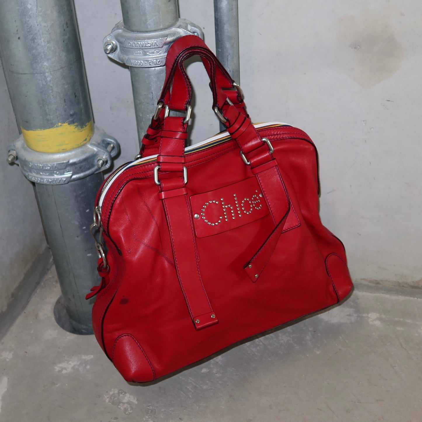 Chloé Red Leather Patsy Bag