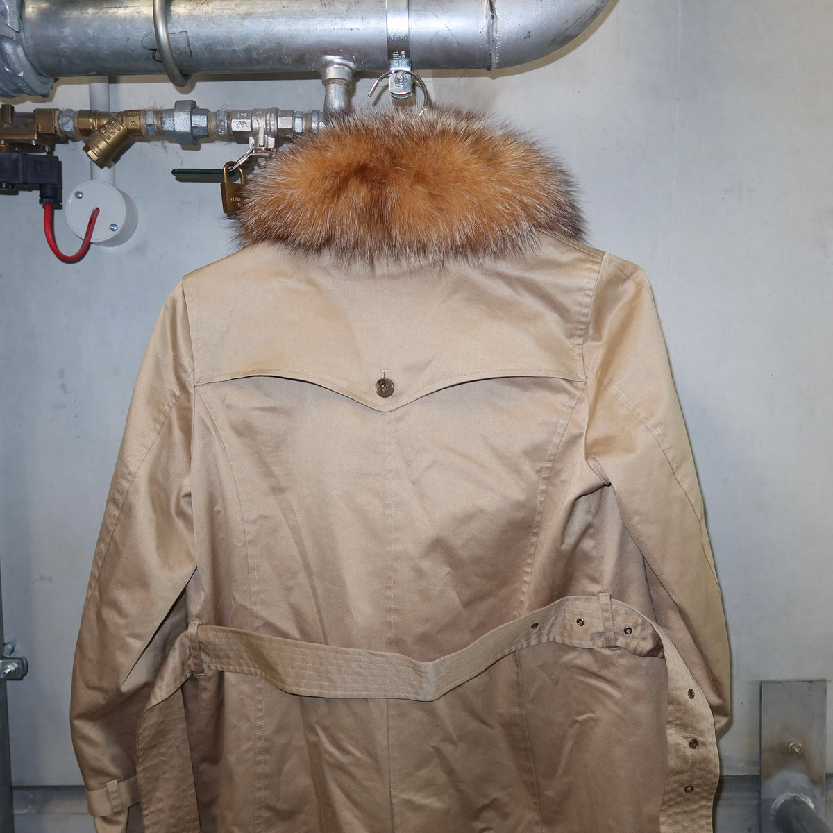 Vintage Fur Trim Trench