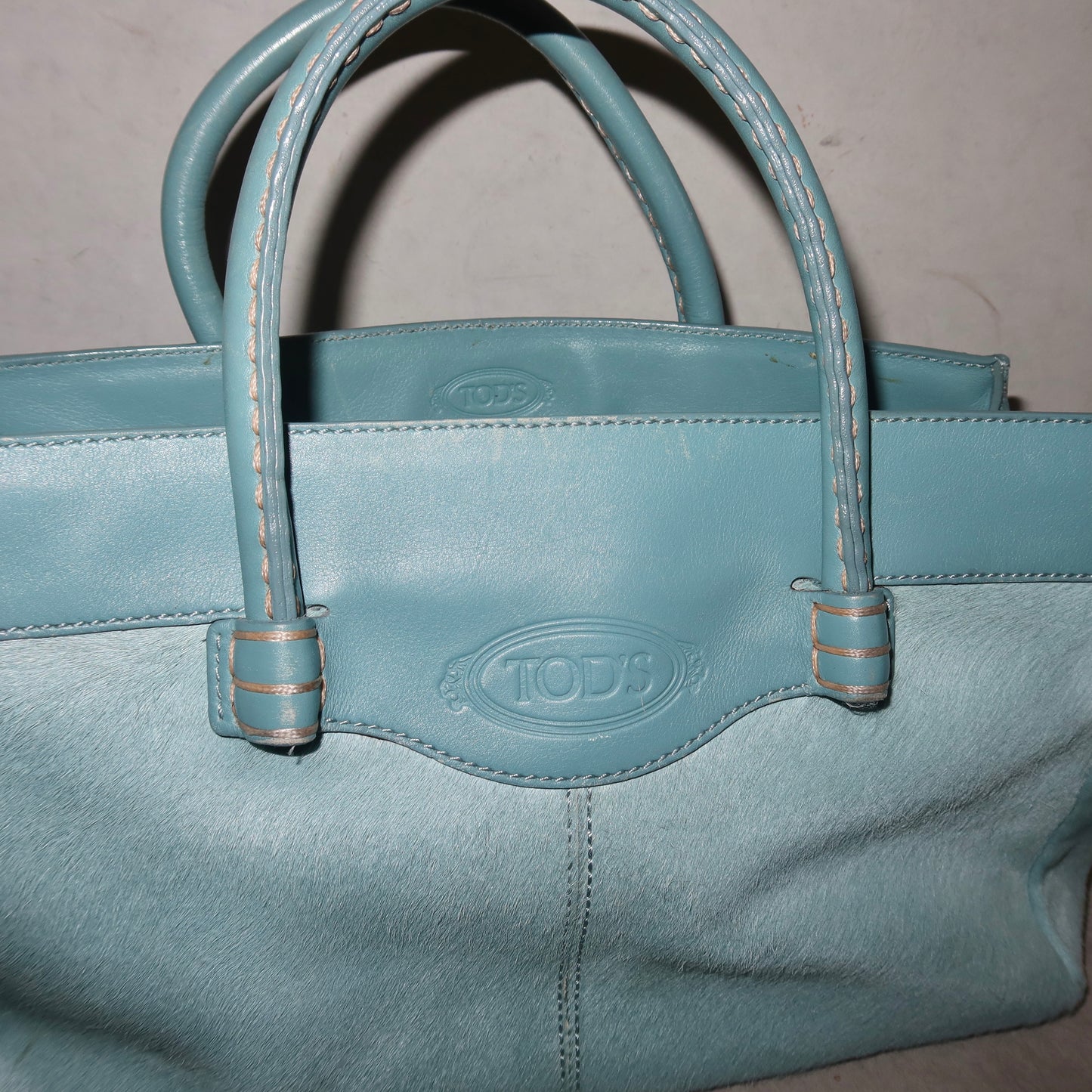 Tod’s Blue Cowhide Bag