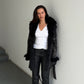 Vintage Fur Lined Leather Coat