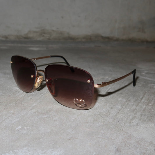 Chloé SS1999 Brown and Gold Aviators