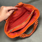 Celine Orange Leather Boogie Bag