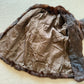 Vintage Dark Brown Real Fur Coat