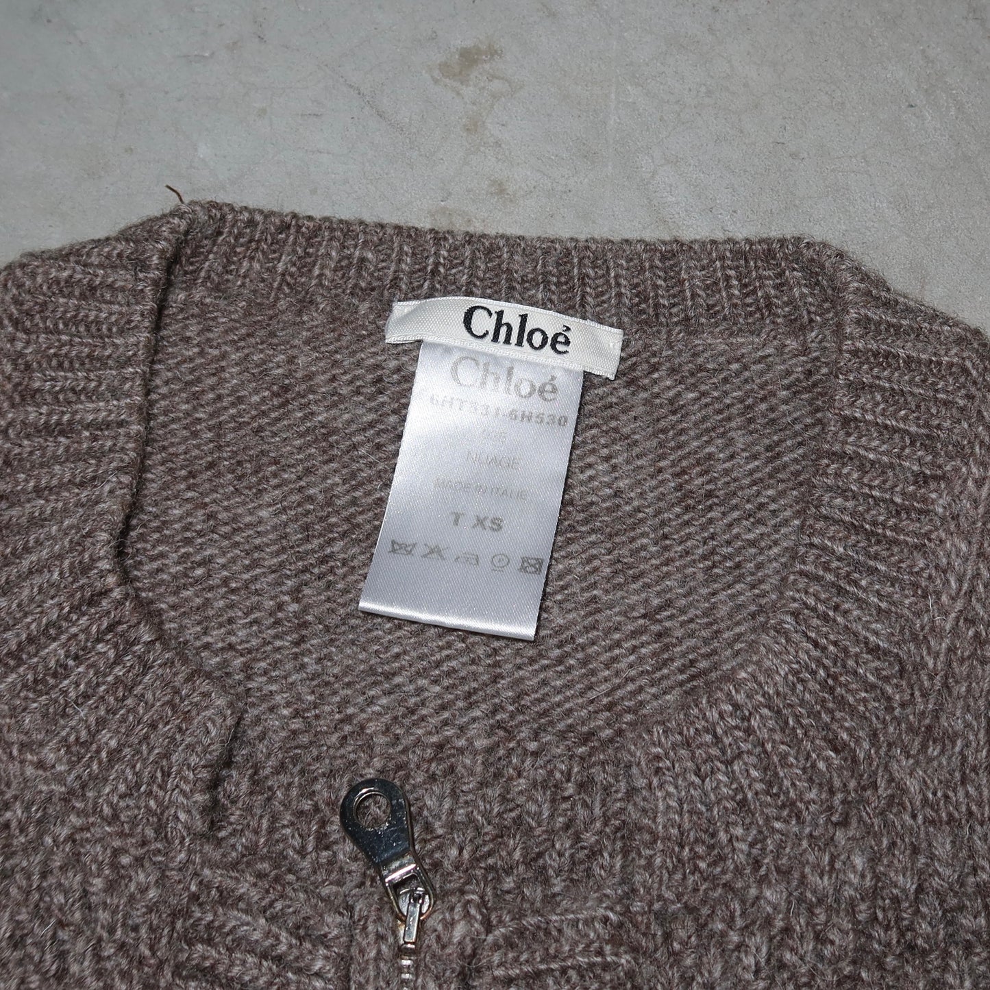 Choé AW2006 Brown Knit Cardigan