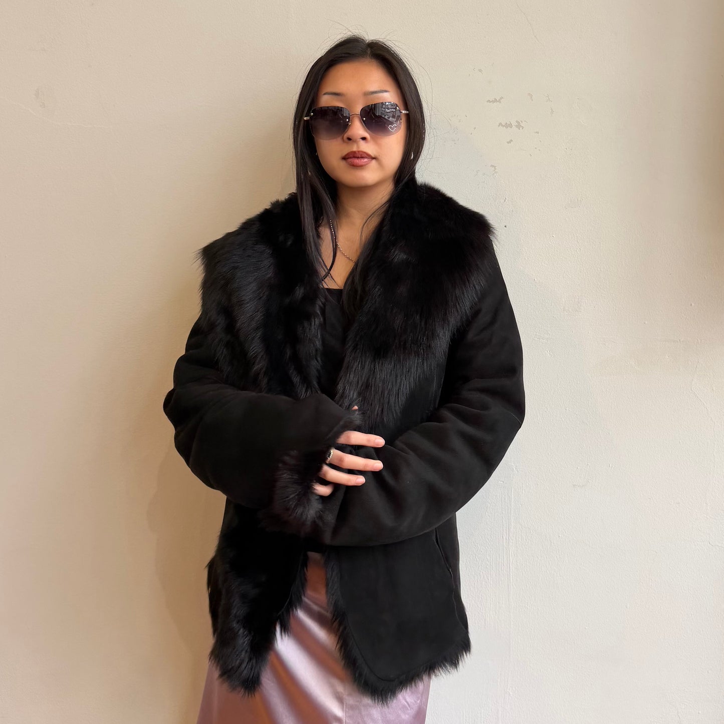 DKNY Shearling Coat