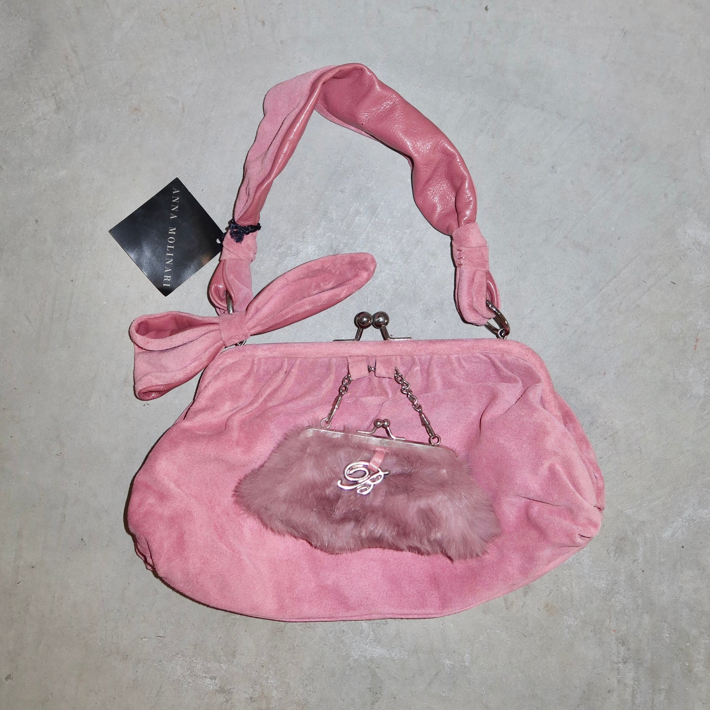 Anna Molinari Suede Bag