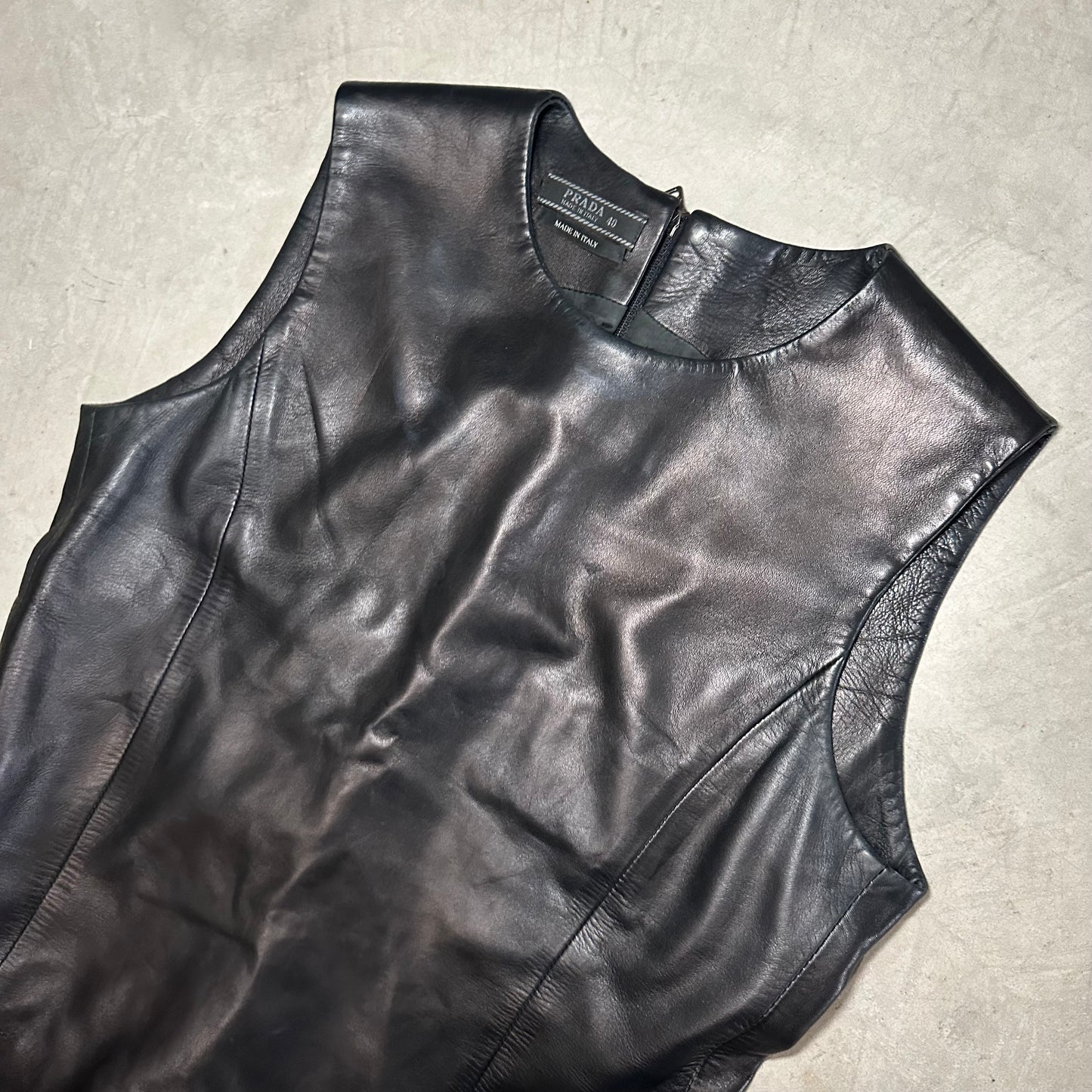 Prada Leather Tank Top