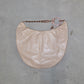 Cuffz Large Beige Leather Barfly Bag