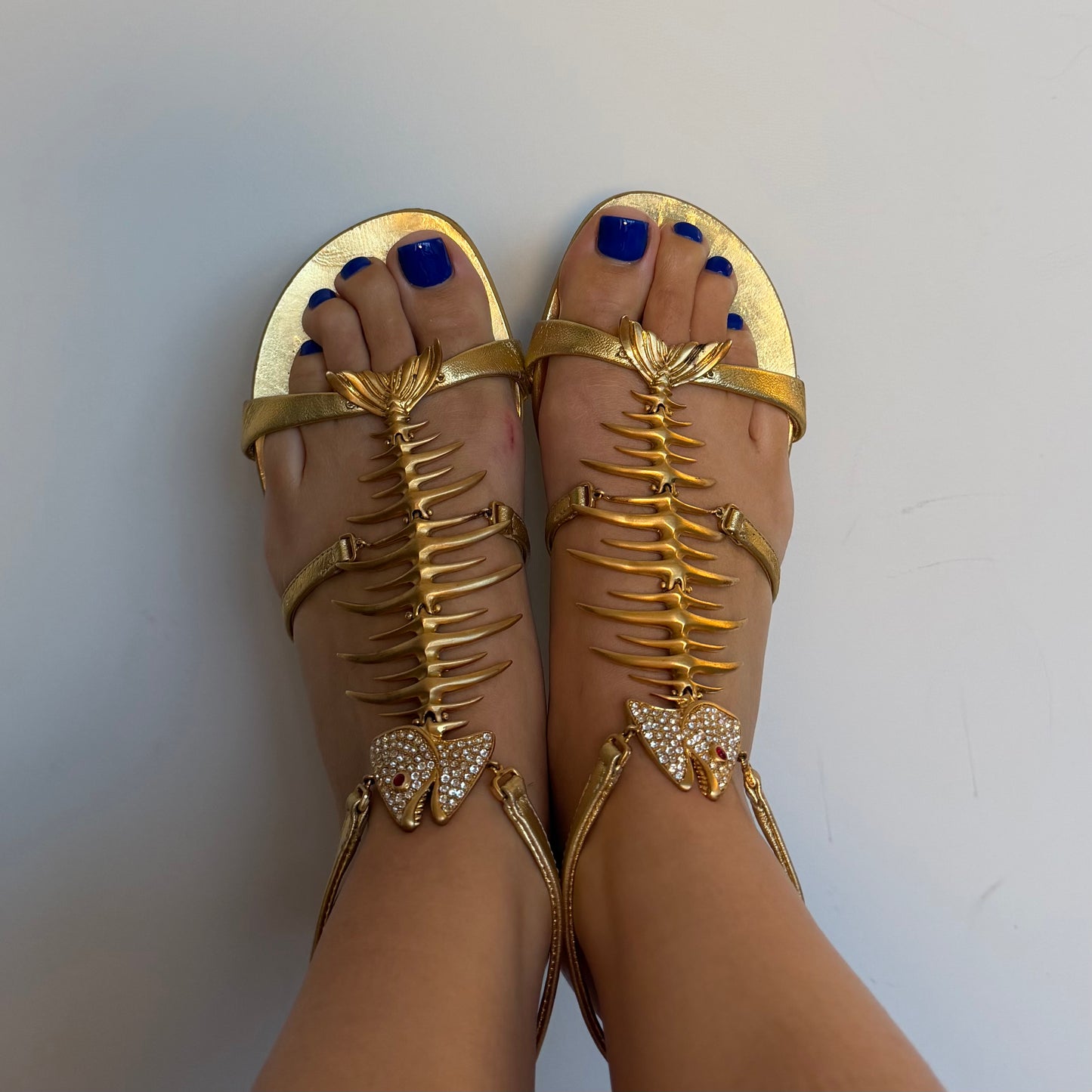 Giuseppe Zanotti 20th Anniversary Fishbone Sandals (39)