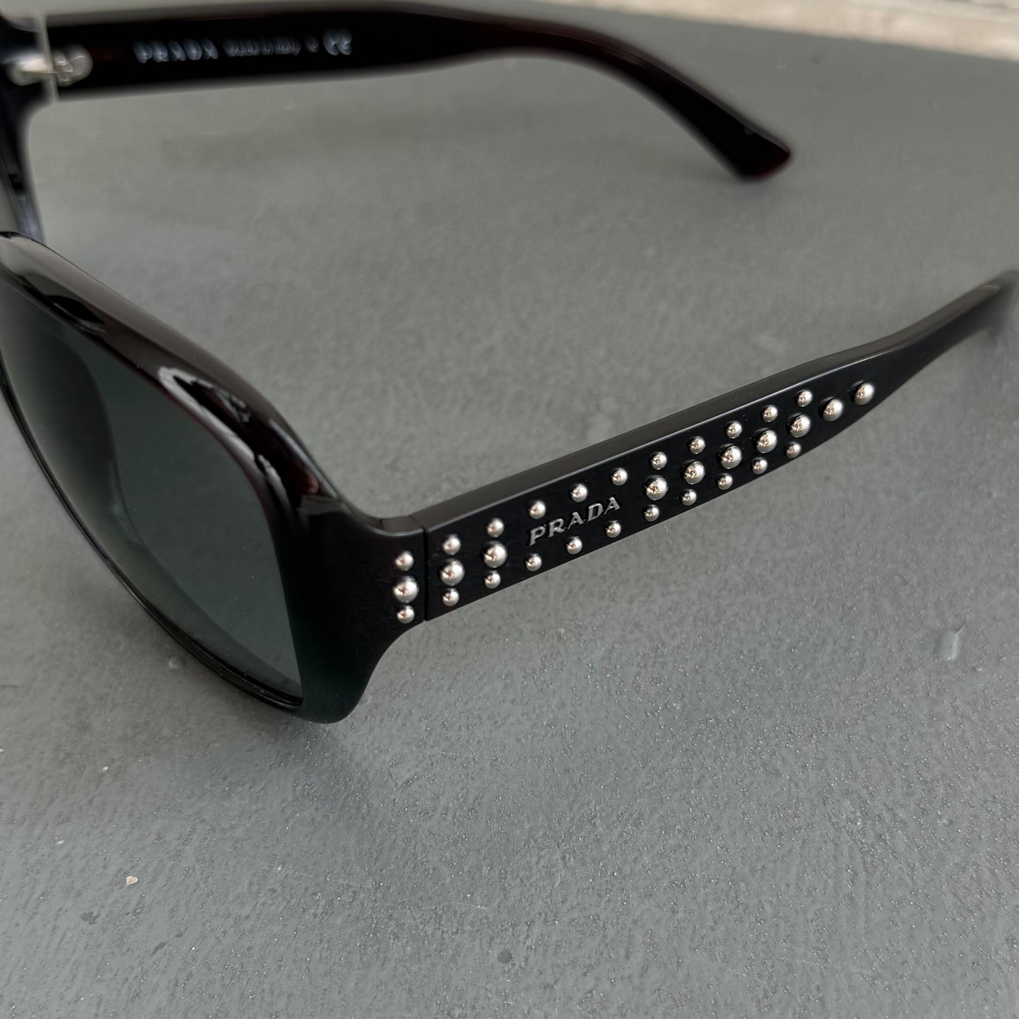Prada Bug Eye Studded Sunglasses
