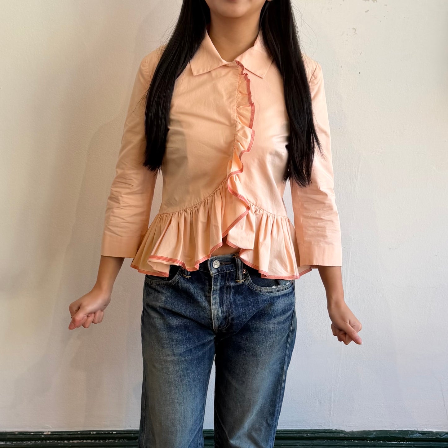Moschino Pink Ruffle Jacket