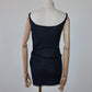 Emporio Armani Navy Knit Mini Dress