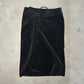 Gucci by Tom Ford Black Velvet Midi Skirt