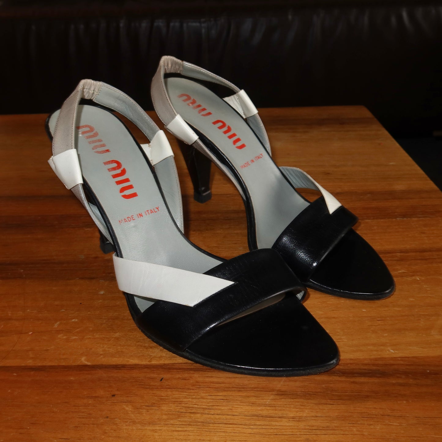 Miu Miu SS2001 Colour Block Heels (37.5)