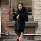 Vintage Coat with Real Fur Trim