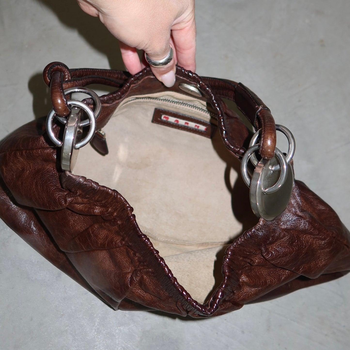 Marni Brown Leather Bag
