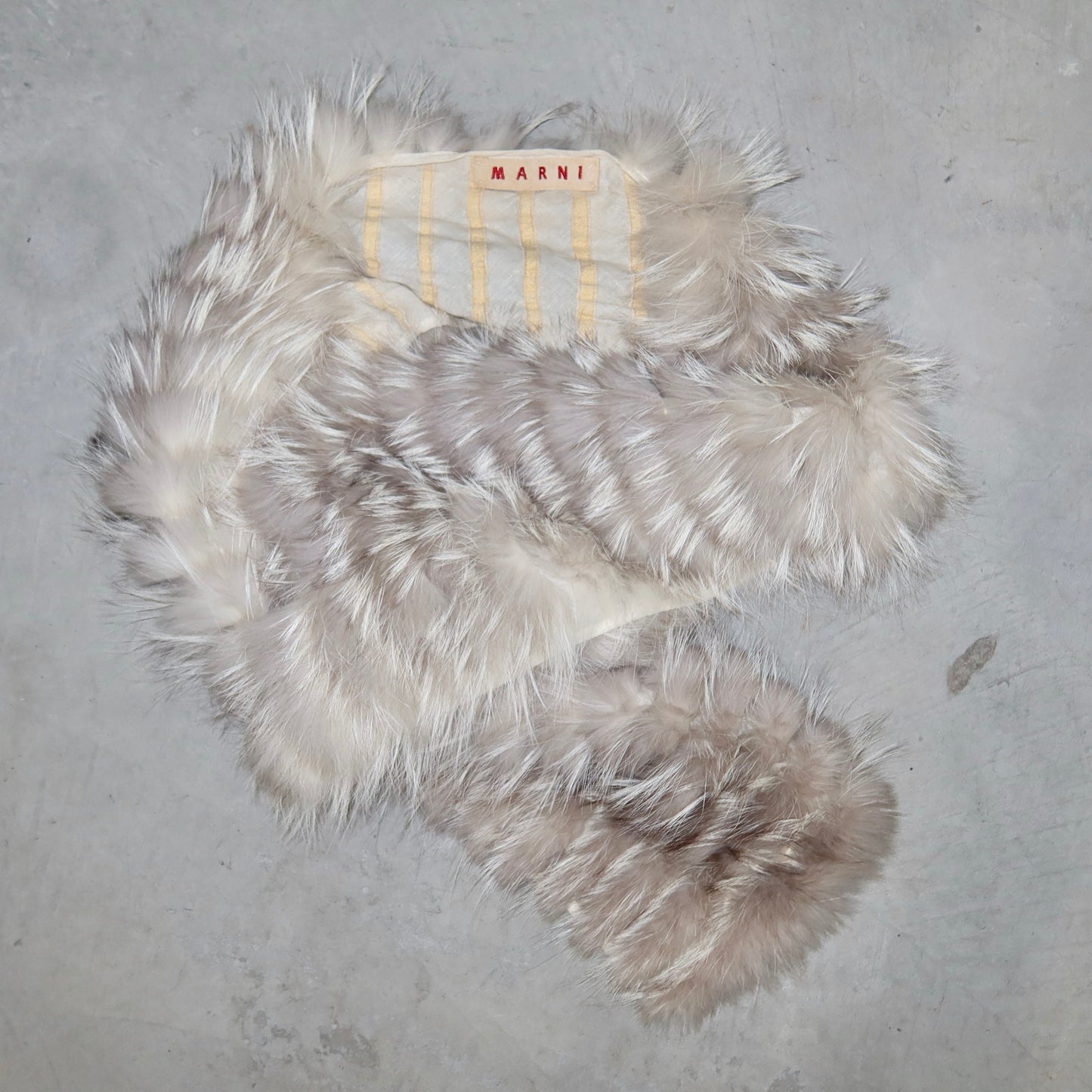 Marni AW2003 Fox Fur Scarf