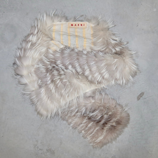 Marni AW2003 Fox Fur Scarf