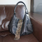 Tres Studded Leather Bag