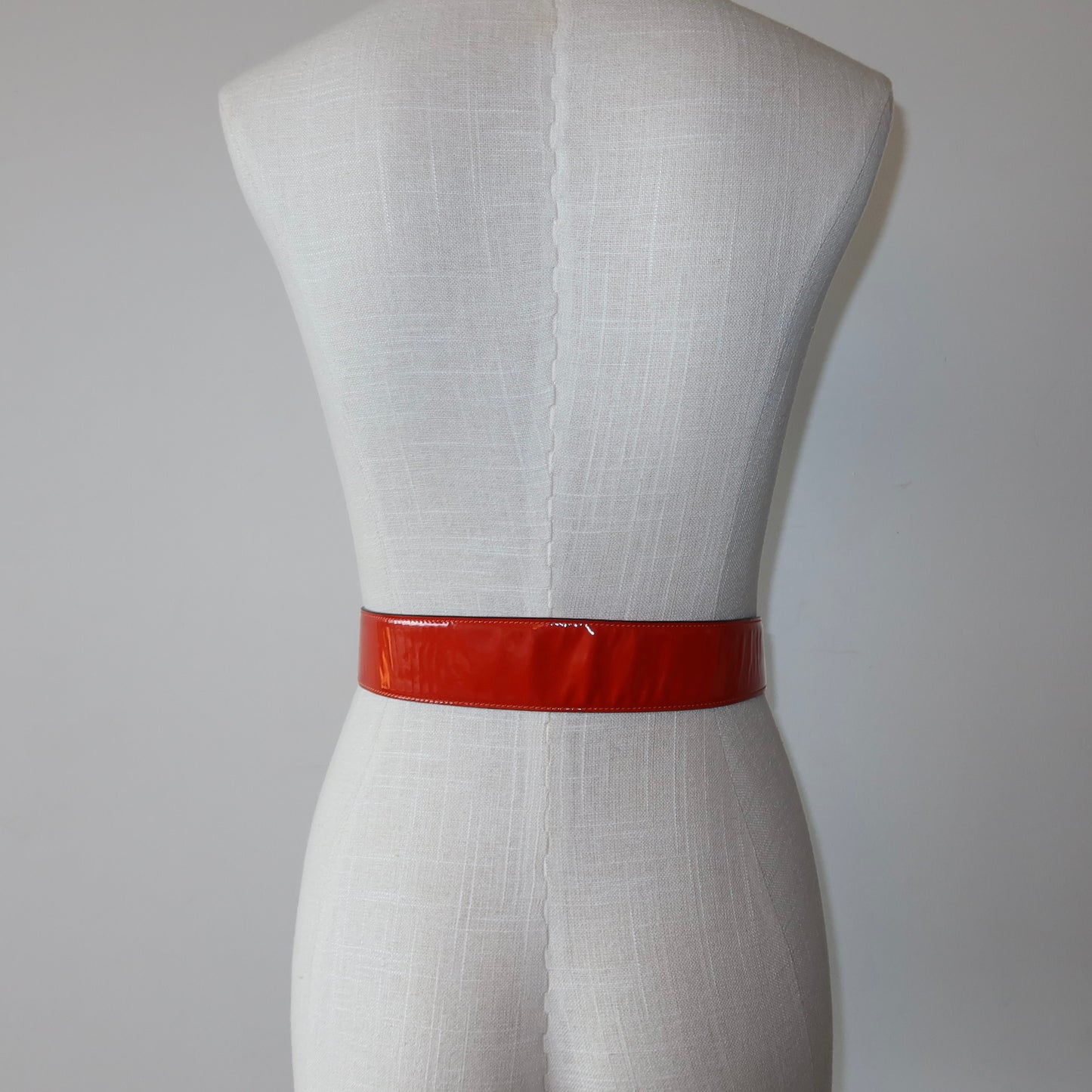 Gucci AW1995 Orange Patent Horsebit Belt