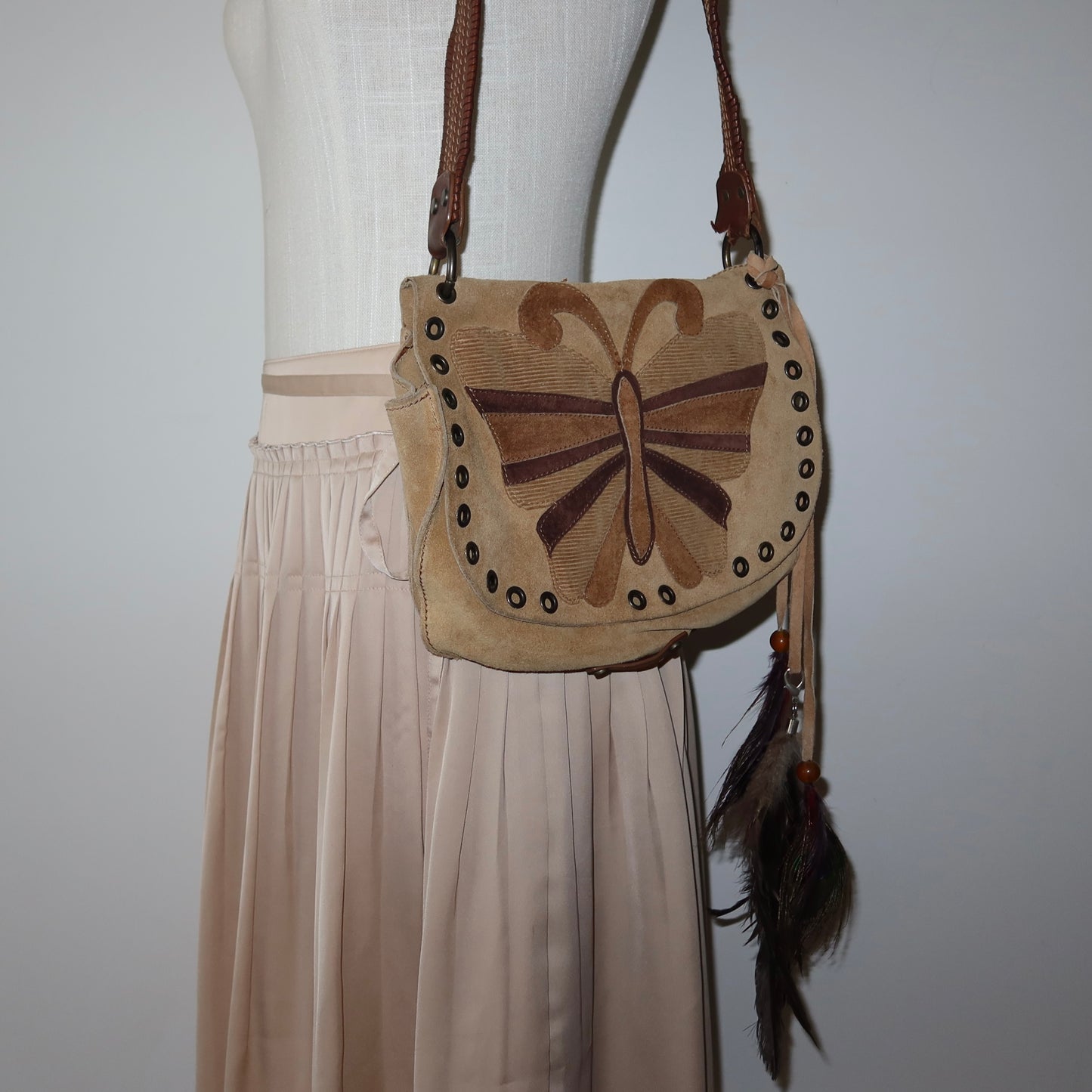 Dolce & Gabbana Rare Suede Butterfly Bag