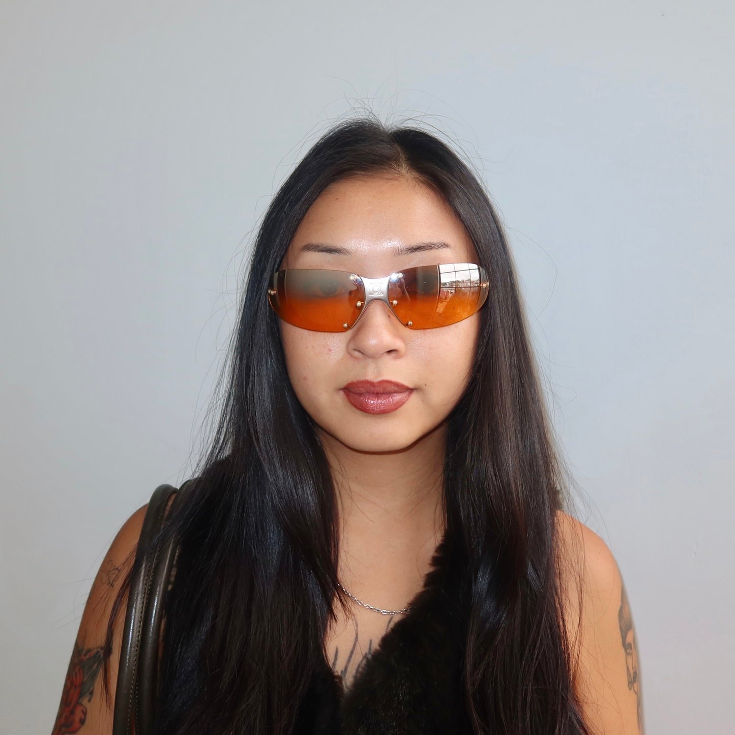 Celine Orange Tinted Sunglasses