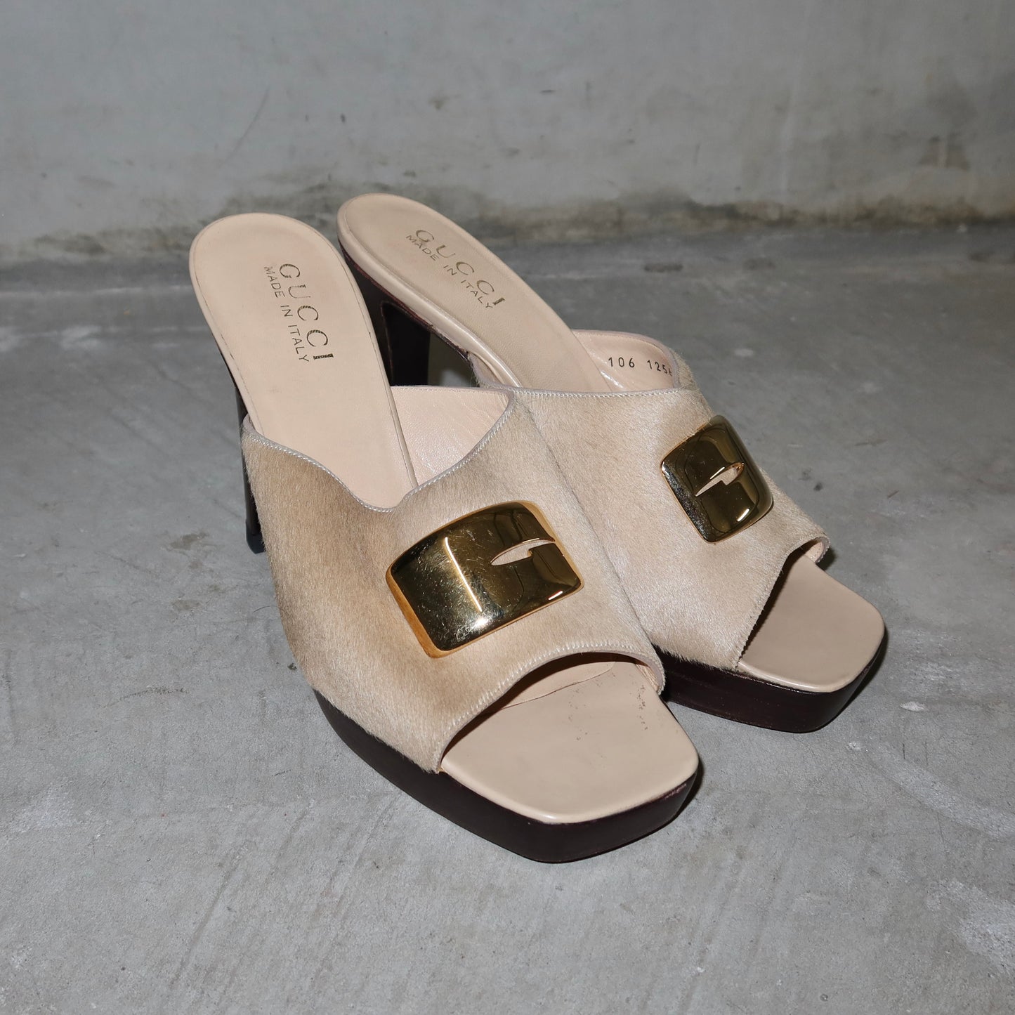 Gucci AW1996 Cowhide Platform Heels (38)