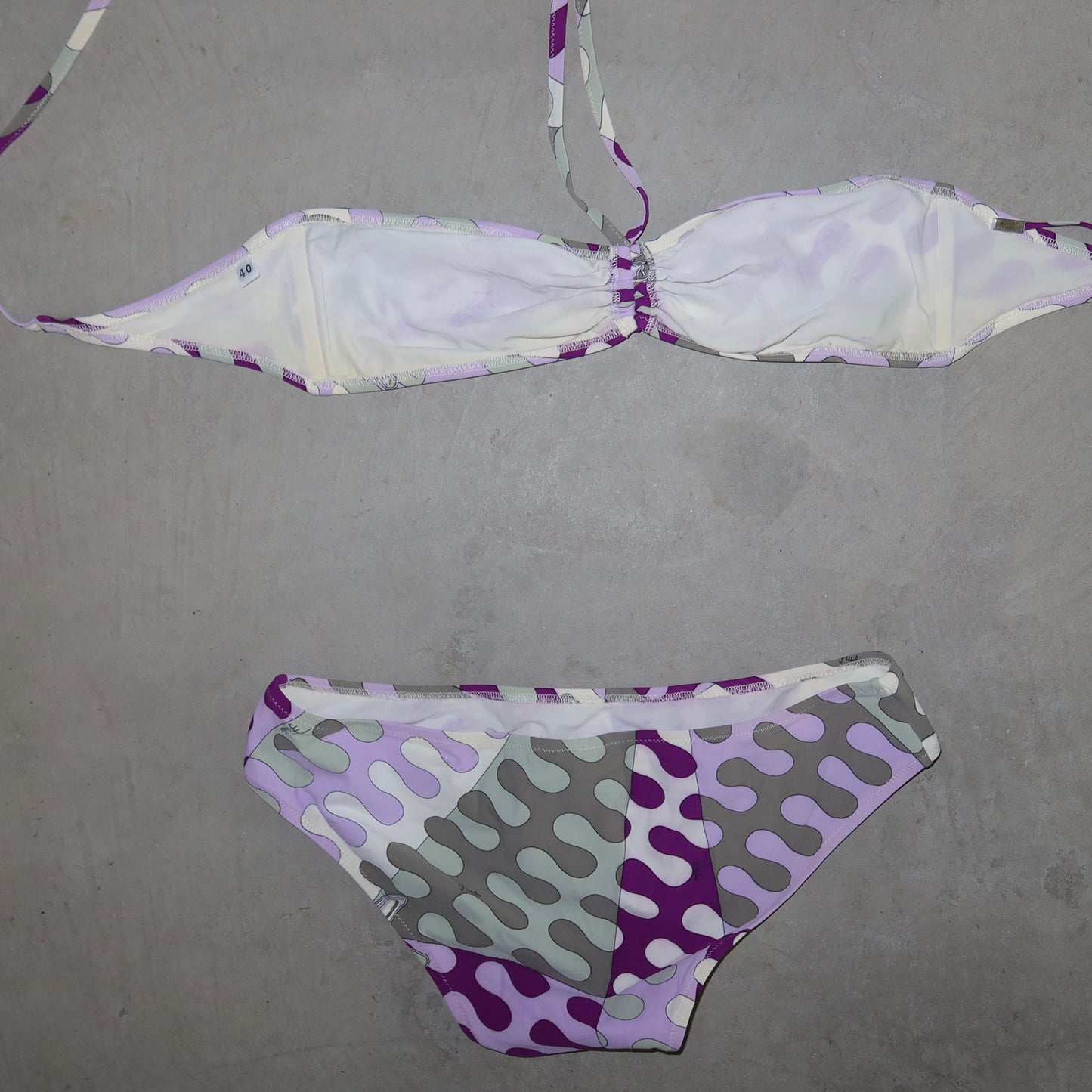 Emilio Pucci Purple Swirl Bikini