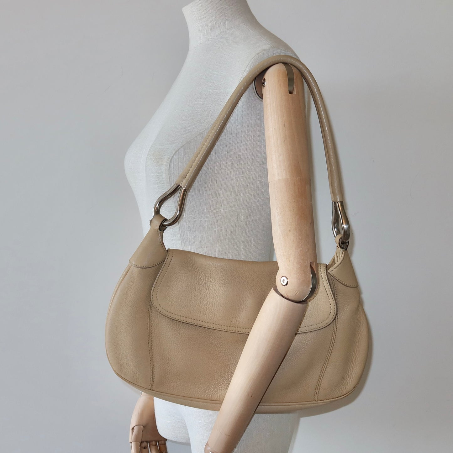 Prada SS2003 Cream Leather Bag