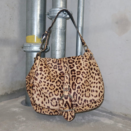 Ralph Lauren Cowhide Leopard Print 2WAY Bag