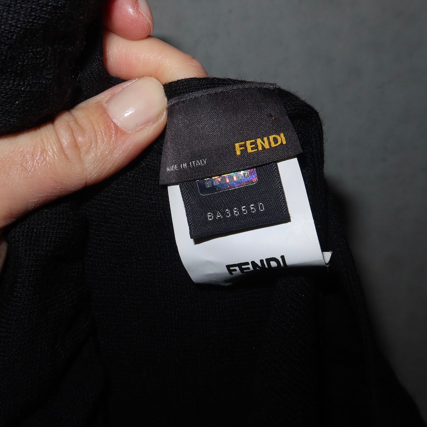 Fendi Knitted Batwing Dress