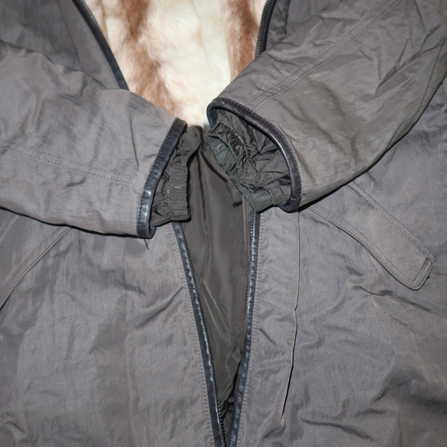 Prada Sport Goat Fur Lined Coat