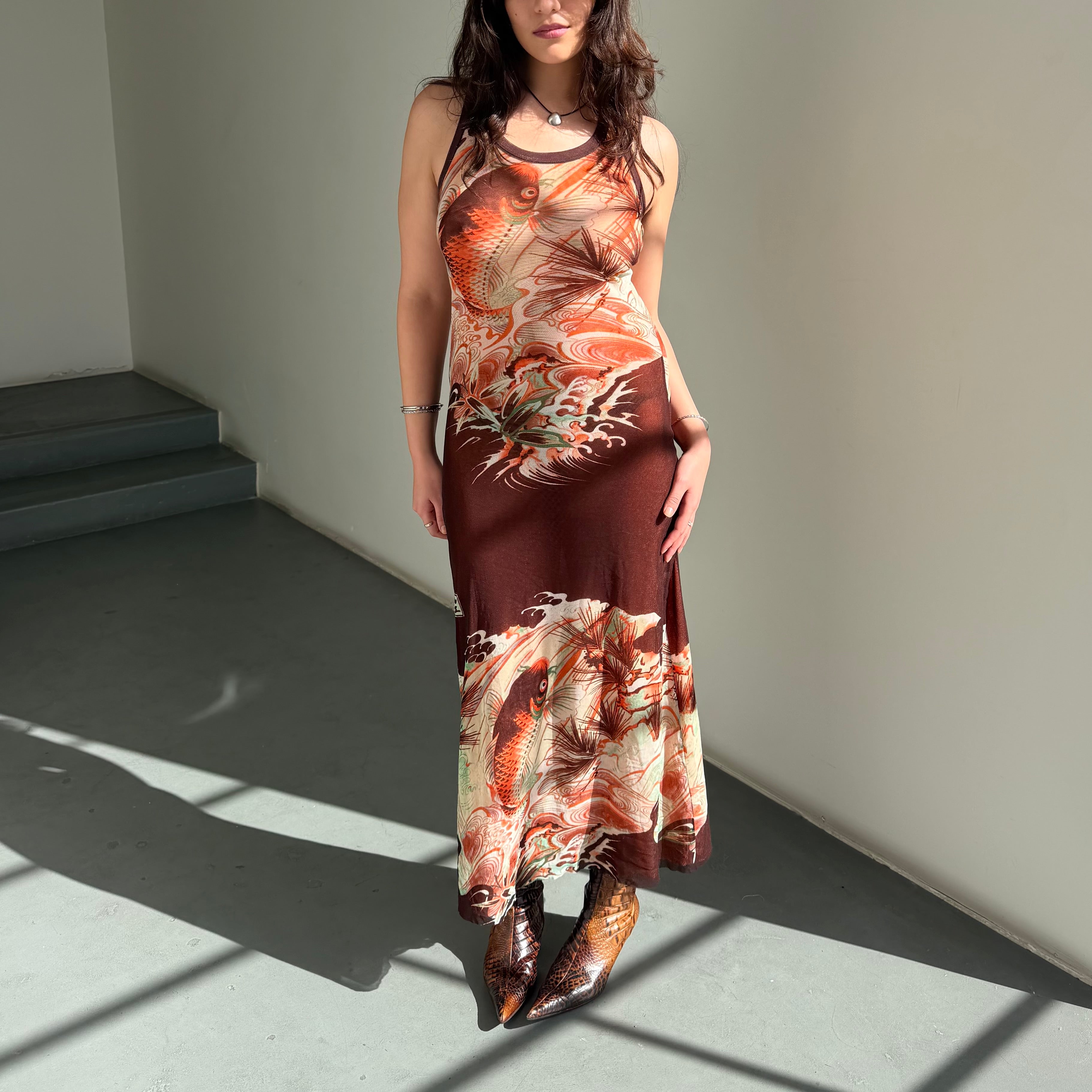 Jean Paul Gaultier Soleil Koi Fish Mesh Dress – Guzzi Archive