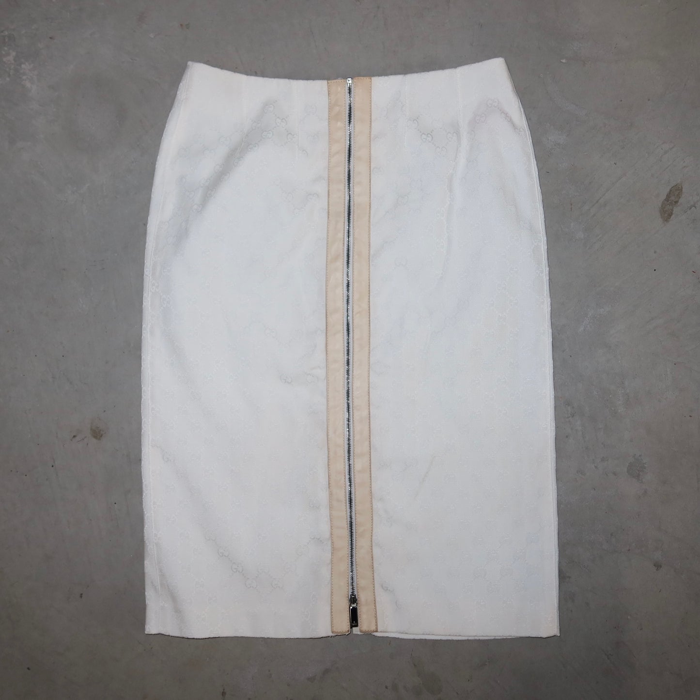 Gucci SS2000 Monogram Pencil Skirt