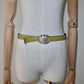 YSL AW2003 Green Reversible Belt