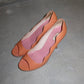 Prada Orange Patent Heels (39)