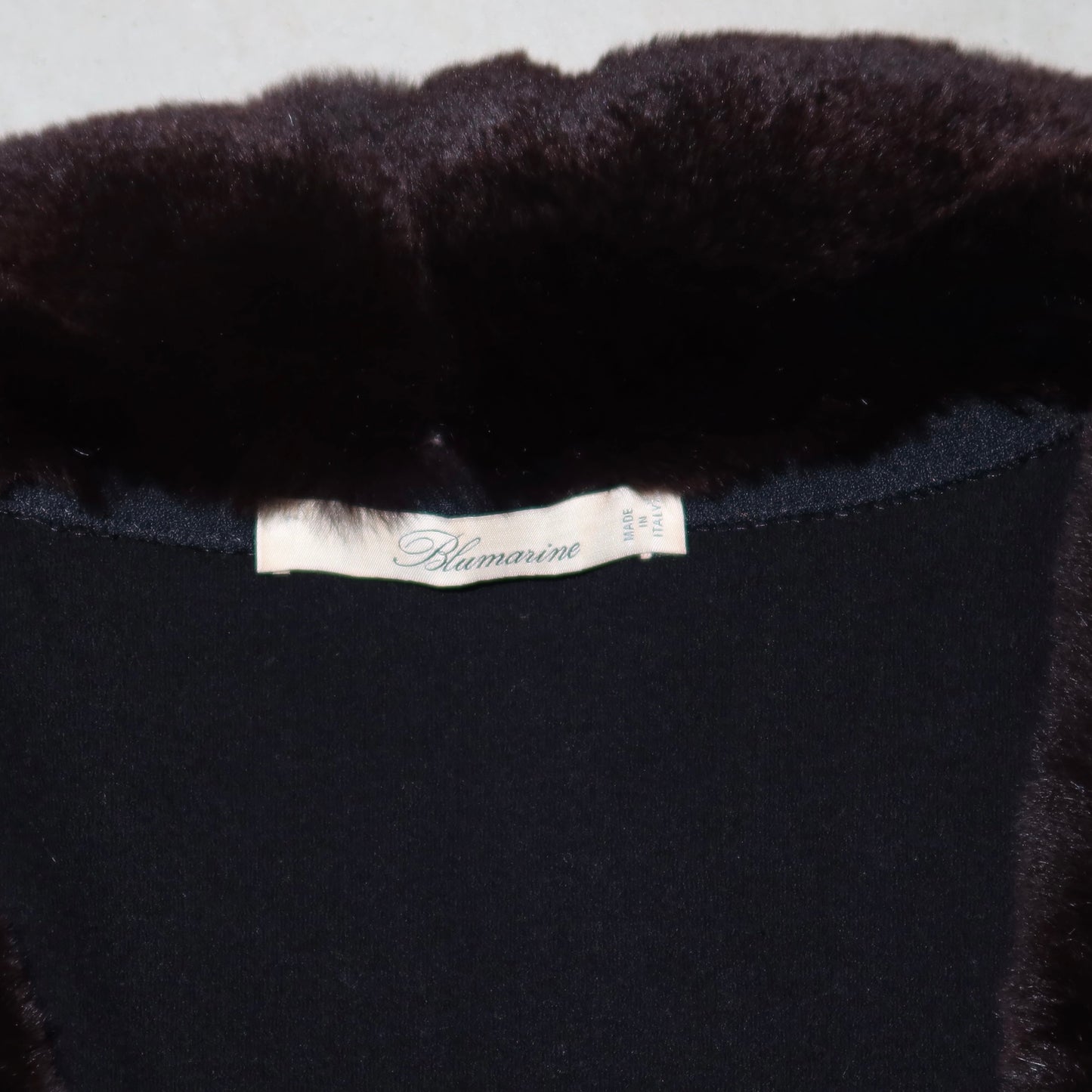 Blumarine Real Fur Collar Cardigan