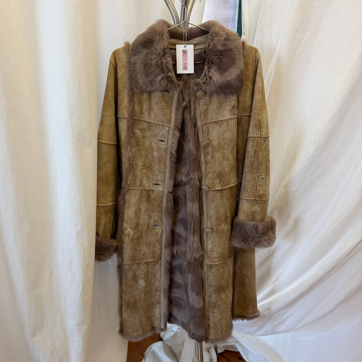 Vintage Fur Lined Coat