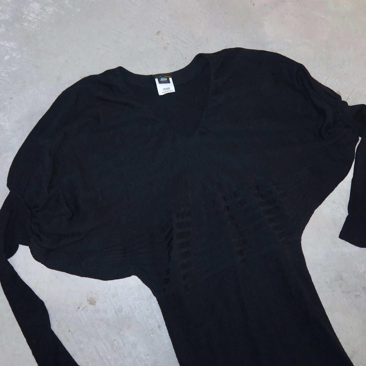 Fendi Knitted Batwing Dress